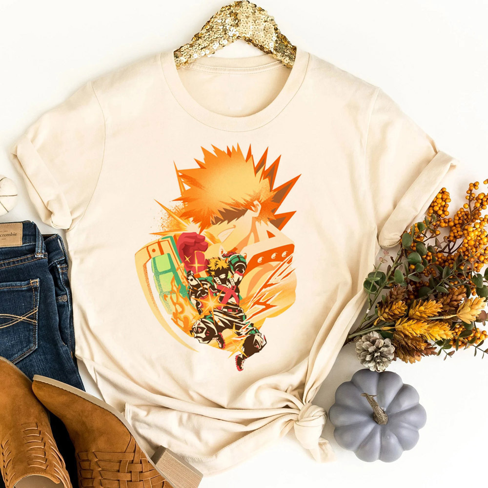 My Hero Academia t-shirt femal - Summer Grunge Clothing avaliação e preço
