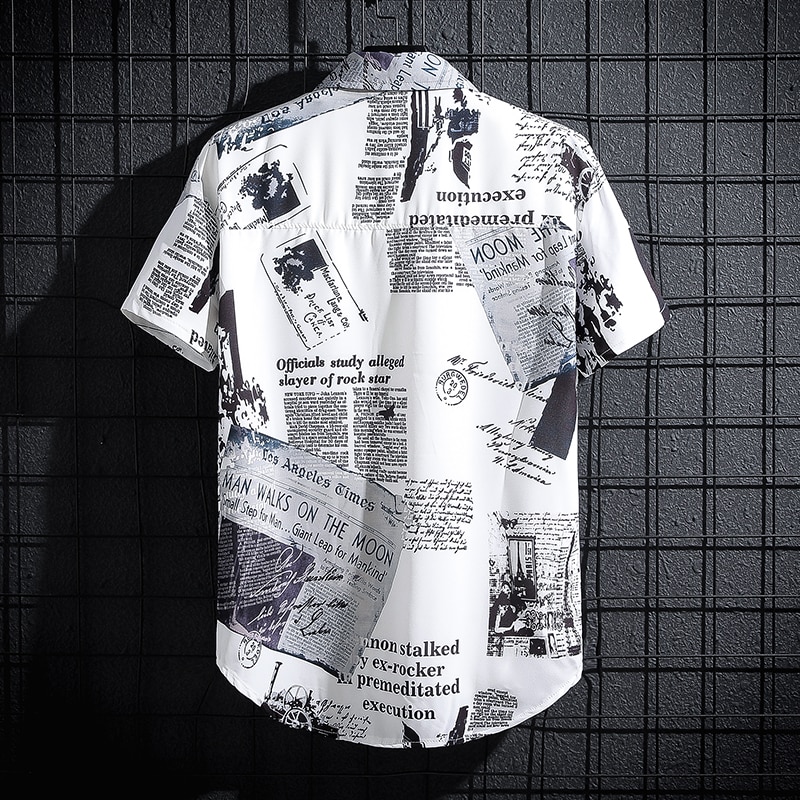 Summer Printed Men's Short Sle - Summer Clothing Essentials Men avaliação e preço