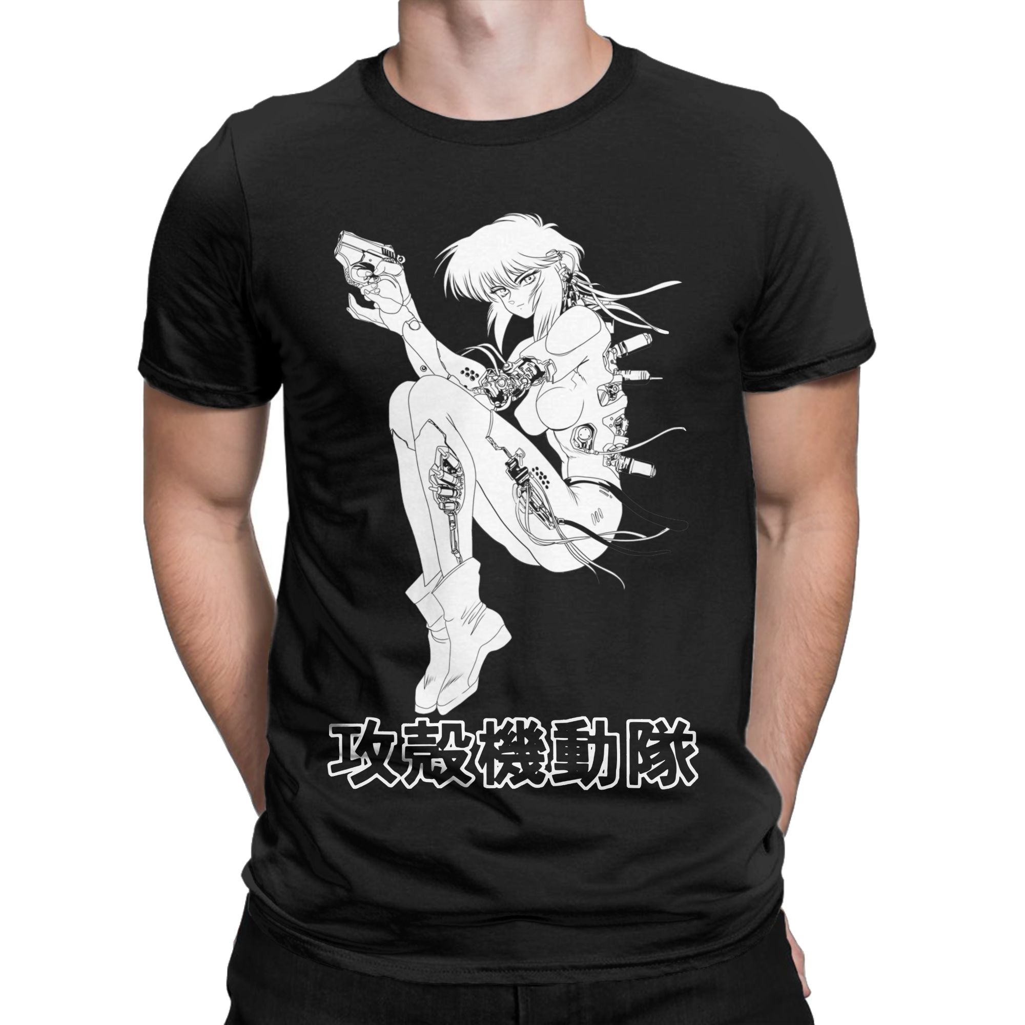 Motoko Ghost in the Shell T Sh - Summer Clothing Ideas avaliação e preço
