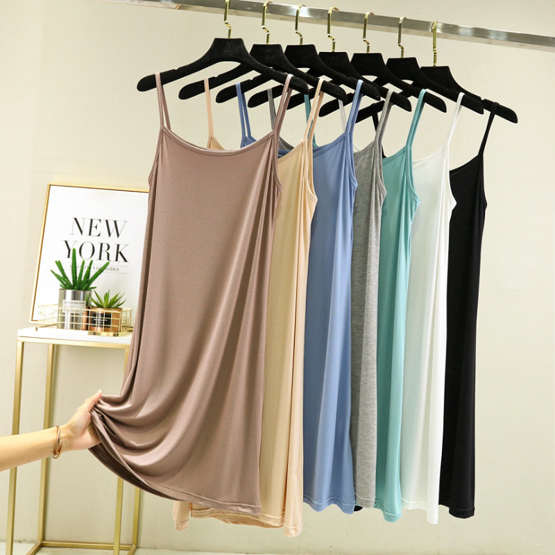 Modal Camisole Vest Dress for  - Summer Clothing Collection avaliação e preço