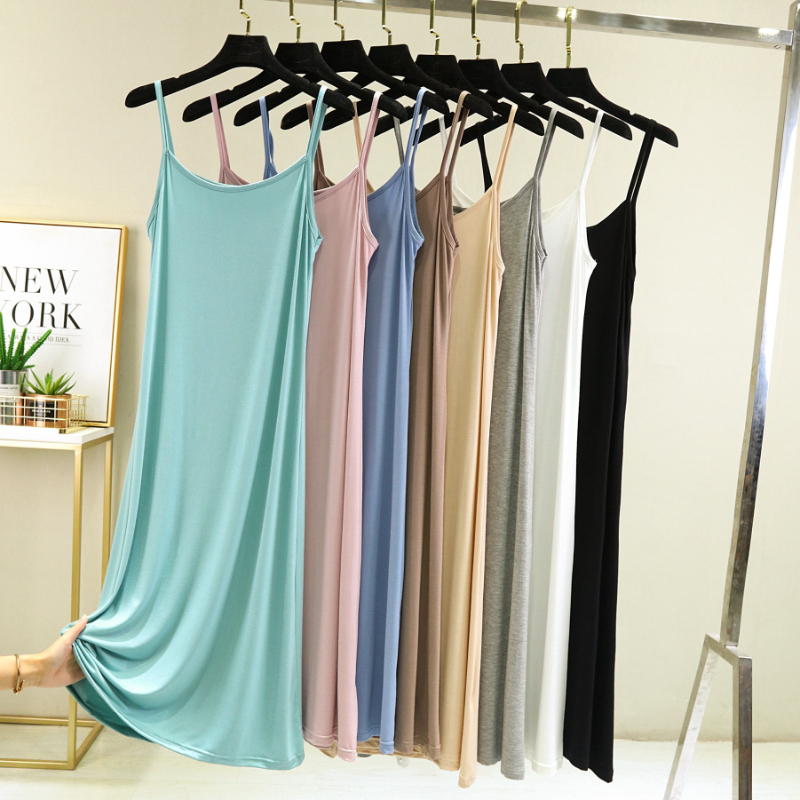 Modal Camisole Vest Dress for  - Summer Clothing Collection avaliação e preço