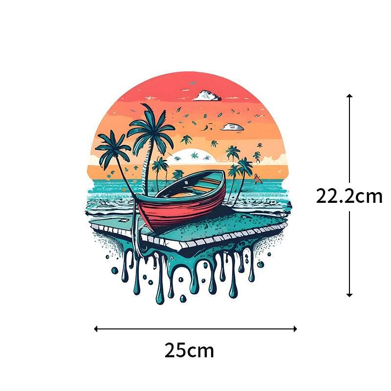 25CM Summer Beach and Sunset I - Summer Clothing Pictures avaliação e preço