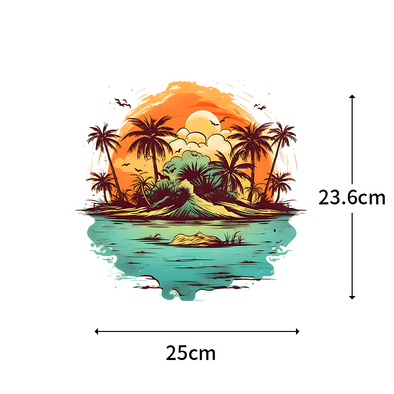 25CM Summer Beach and Sunset I - Summer Clothing Pictures avaliação e preço