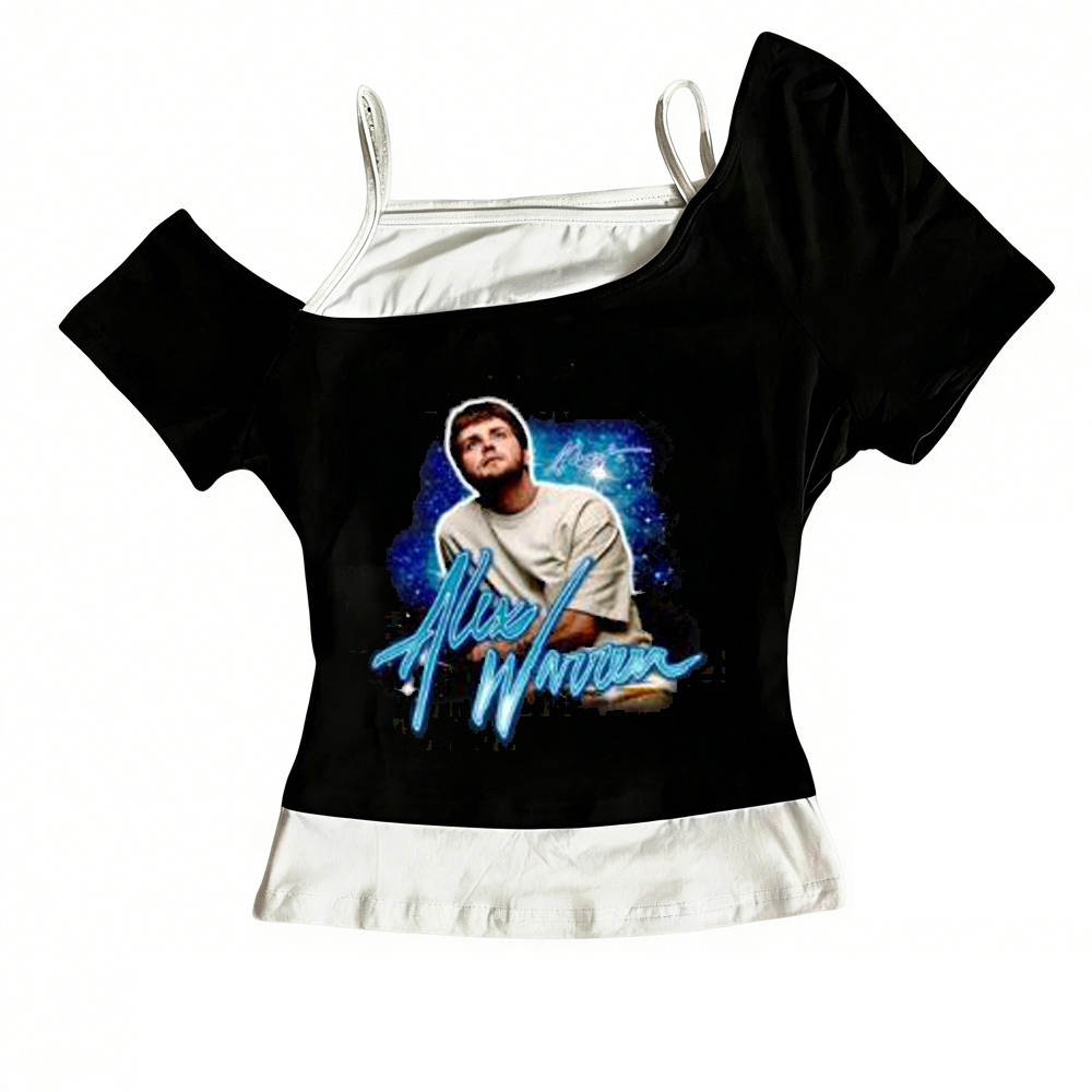 Alex Warren shirt teen streetw - Summer Grunge Clothing avaliação e preço