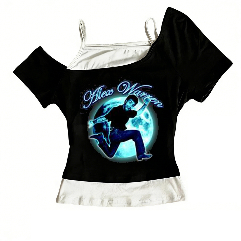 Alex Warren shirt teen streetw - Summer Grunge Clothing avaliação e preço