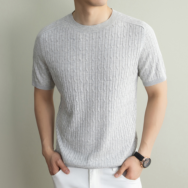 Old Money Wind Short Sleeve T- - Summer Clothing Men Linen avaliação e preço
