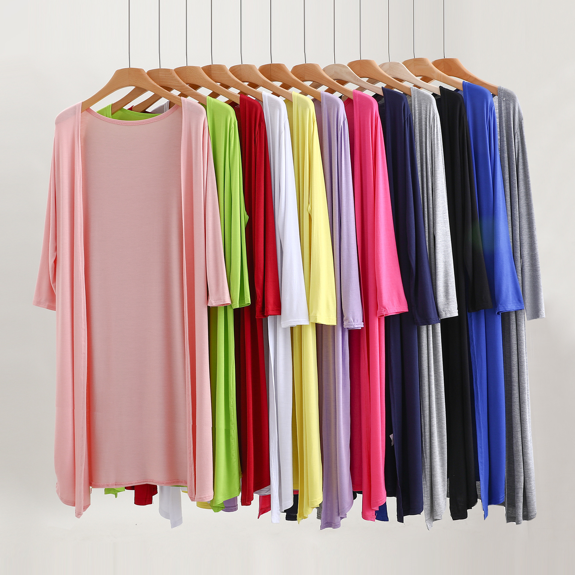 12 Colors Women Modal Long Car - Summer Clothing Colors avaliação e preço