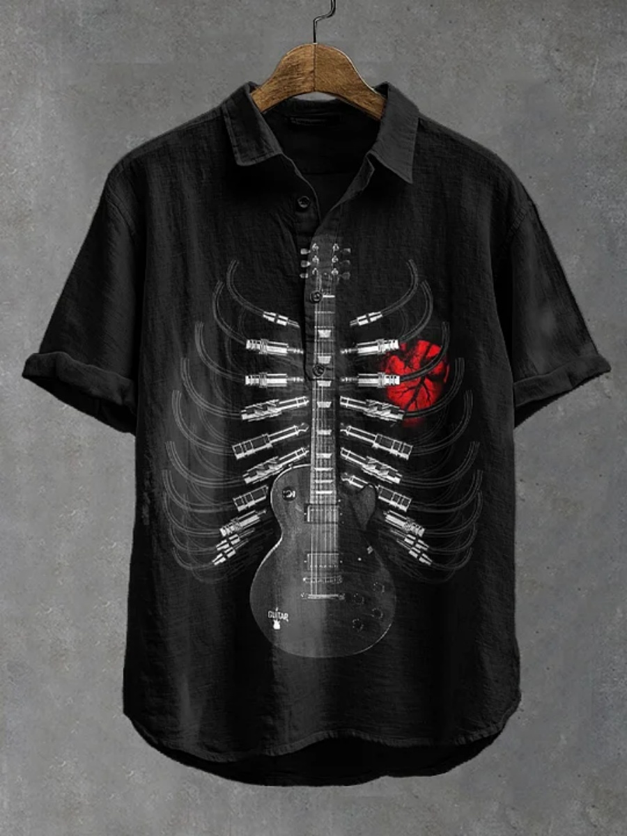 Men's polo shirt octopus print - Summer Clothing Men Linen avaliação e preço
