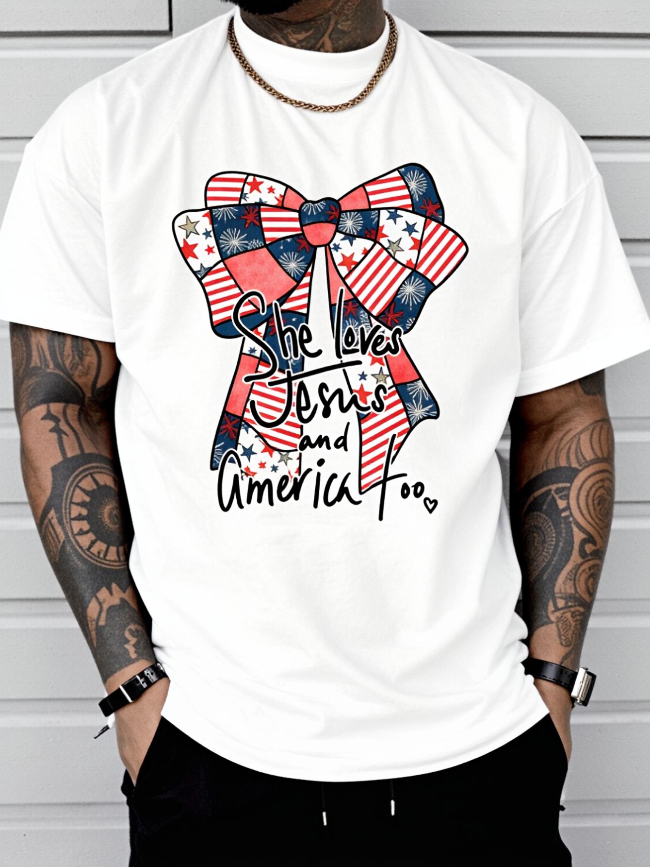 She Loves Jesus And America To - Summer Clothing Not Shein avaliação e preço