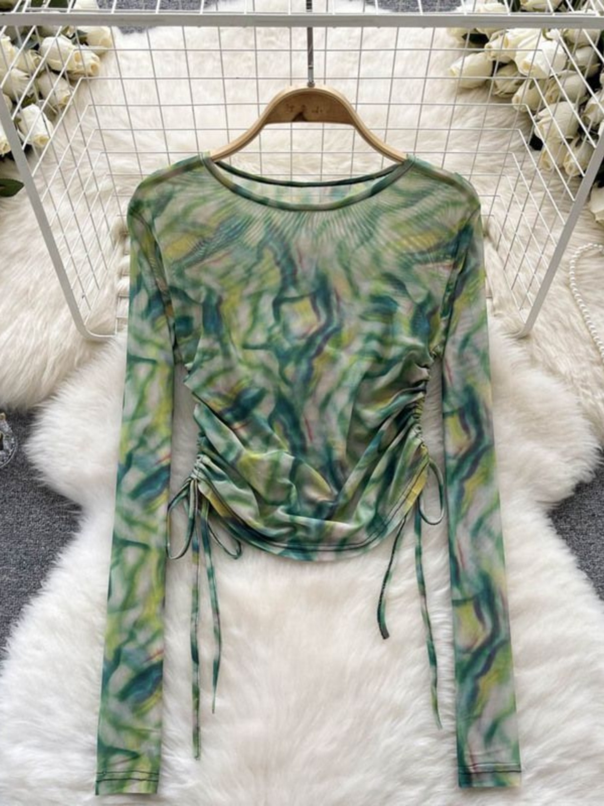 Retro Tie Dye Me Rope round Ne - Summer Clothing Label avaliação e preço