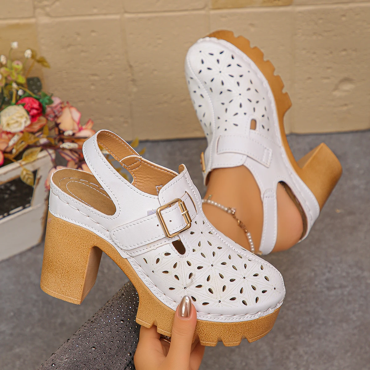 Large Size Women's Thick Heel  - Summer Closet avaliação e preço