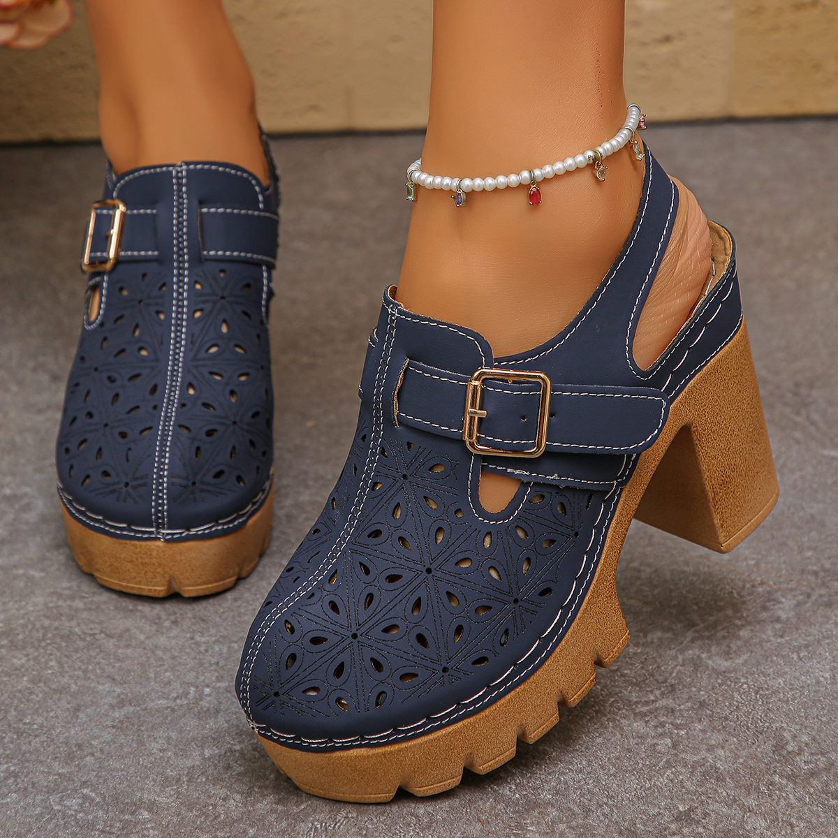 Large Size Women's Thick Heel  - Summer Closet avaliação e preço