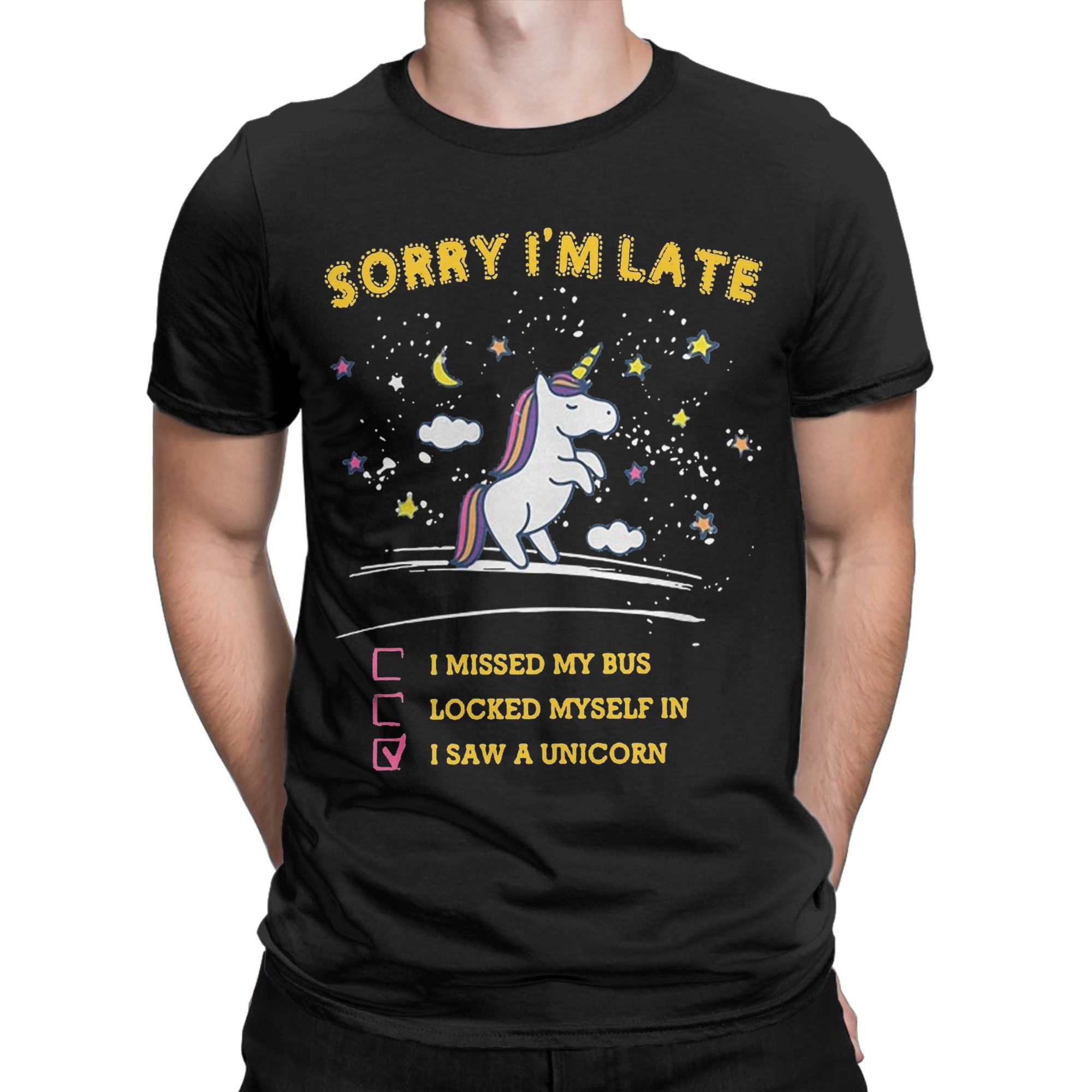 Men Sorry I'm Late I Saw a Uni - Summer Clothing Ideas avaliação e preço