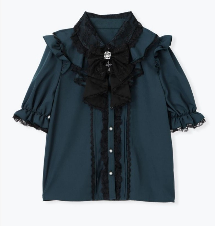 Y2K Lace Ruffle Blouse Women J - Summer Grunge Clothing avaliação e preço
