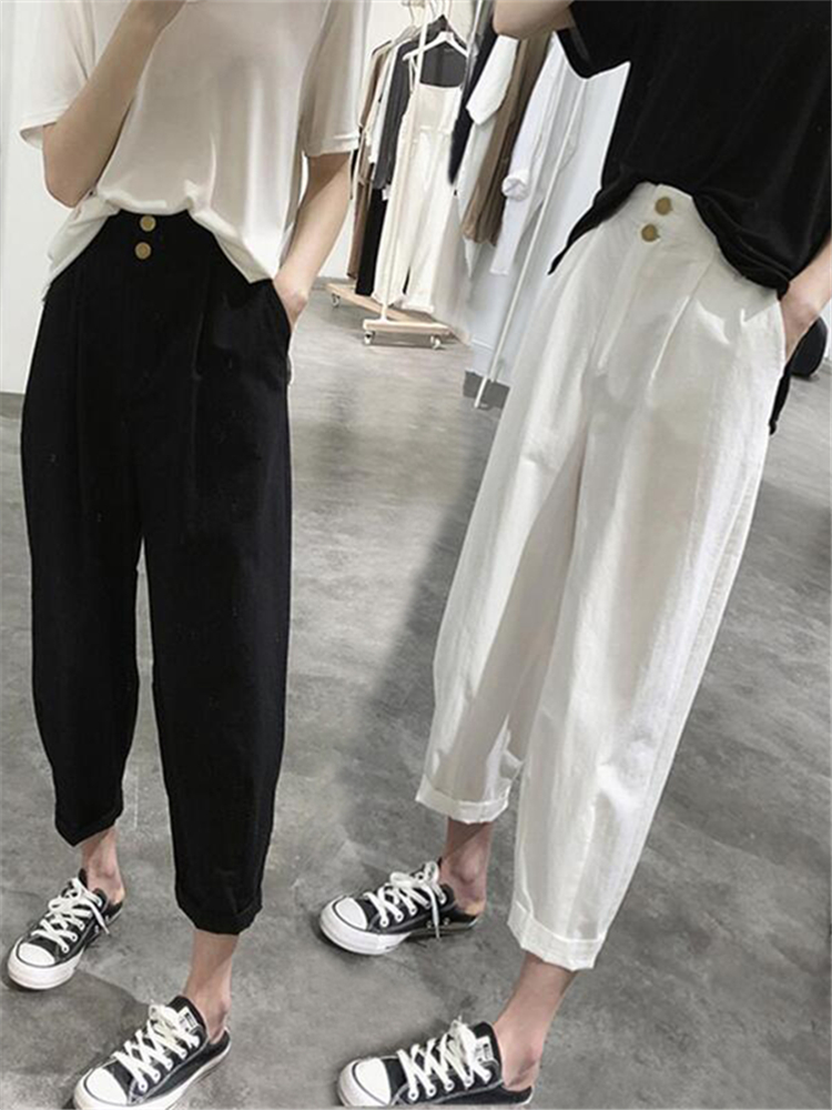 High Waist Slimming Casual Har - Summer Clothing Label avaliação e preço