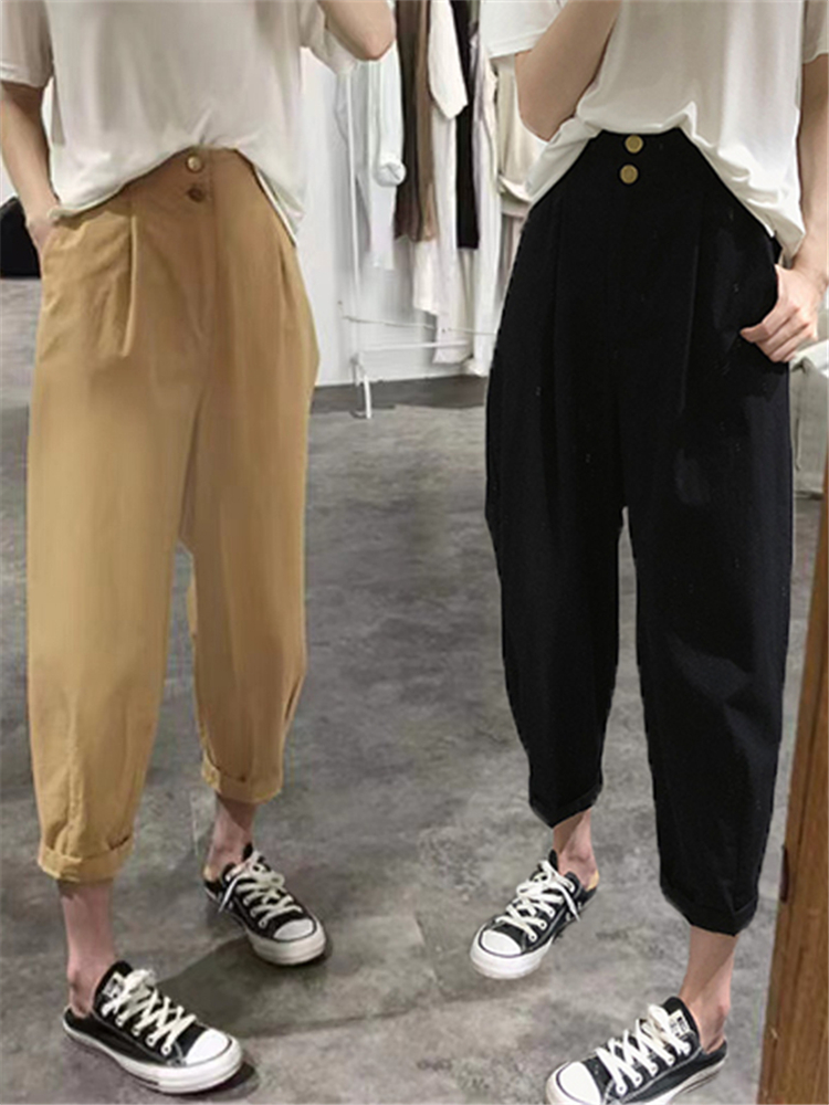 High Waist Slimming Casual Har - Summer Clothing Label avaliação e preço