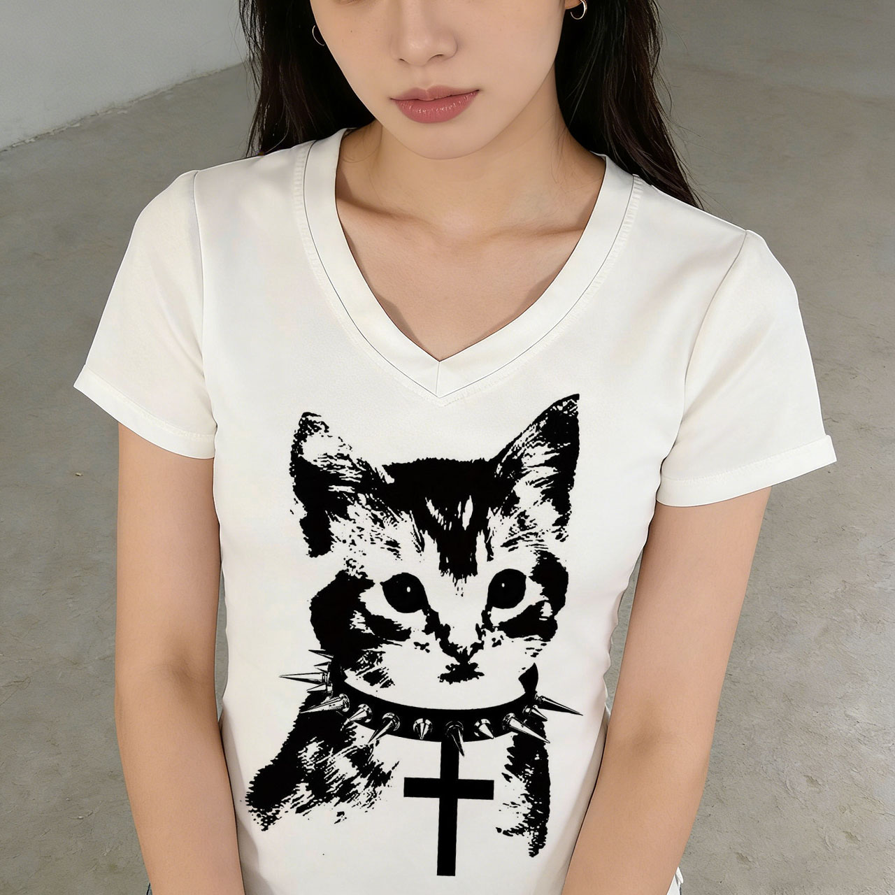 2000s Tops Kpop Emo Women Top  - Summer Grunge Clothing avaliação e preço