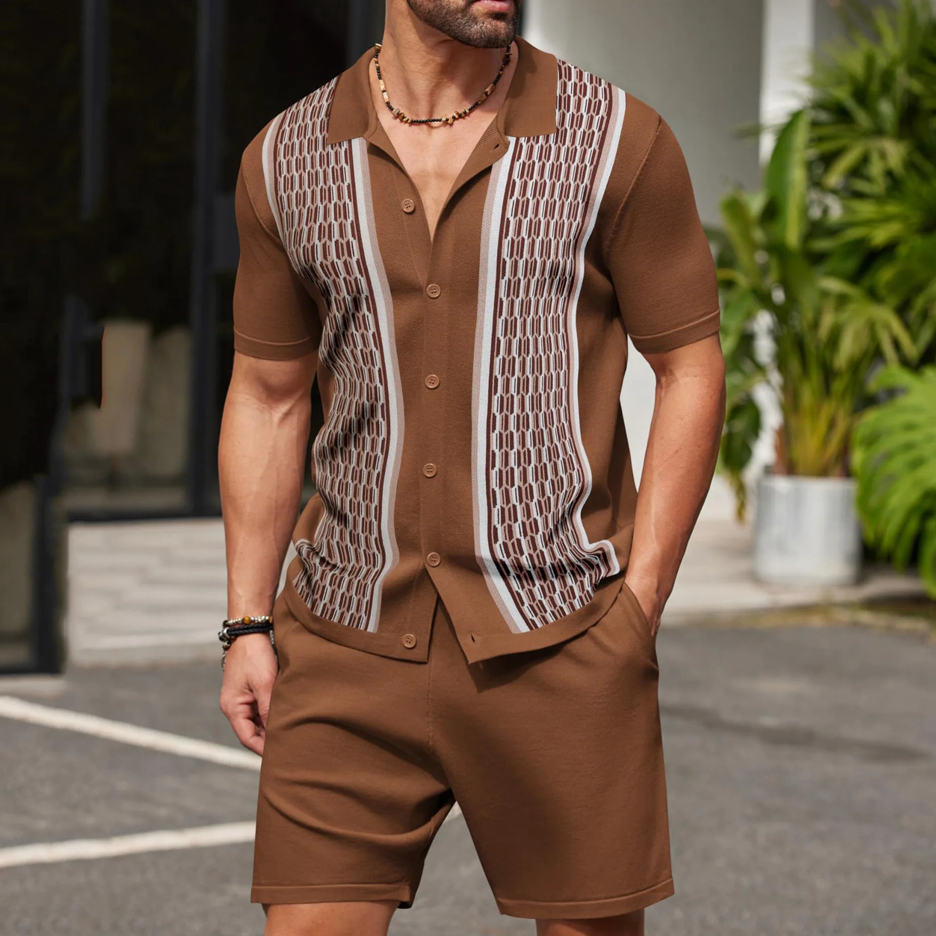 Summer Male Ice Silk Short-sle - Quality Summer Clothing avaliação e preço
