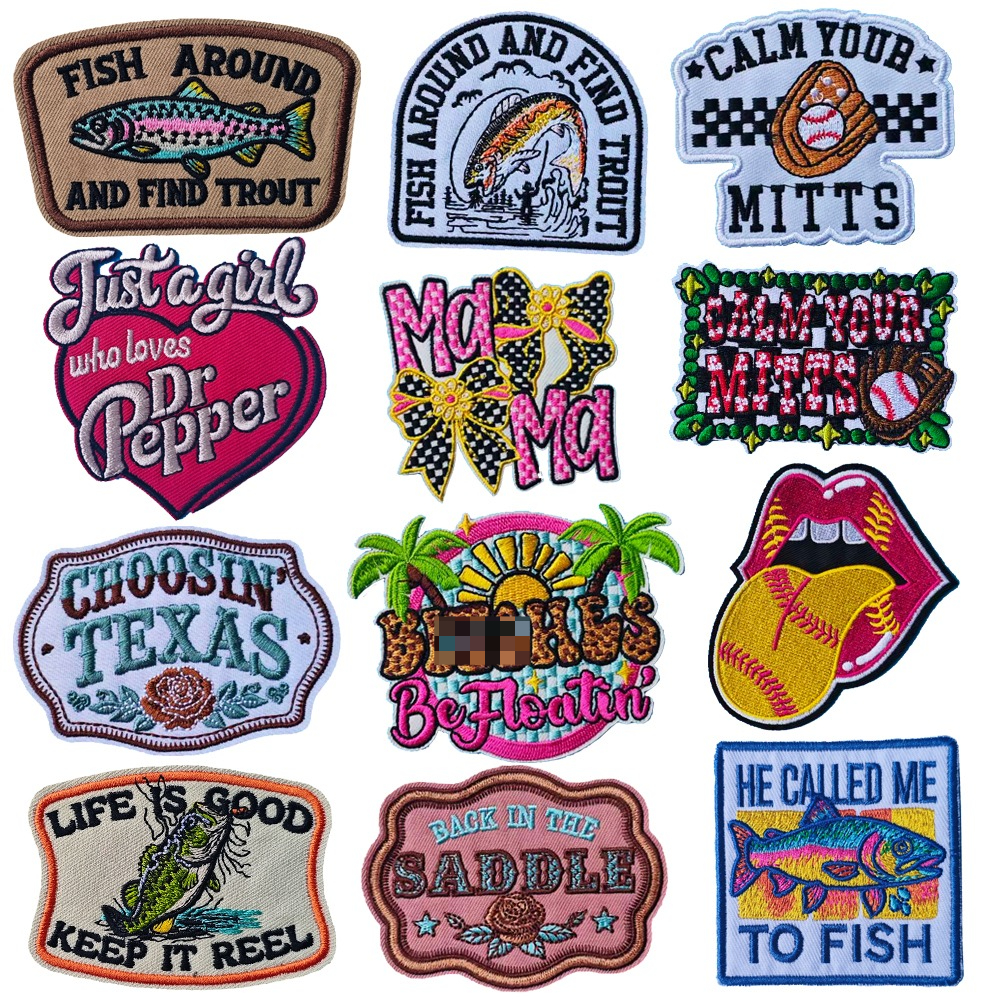 Summer Embroidered Patch Fishi - Summer Clothing Pictures avaliação e preço
