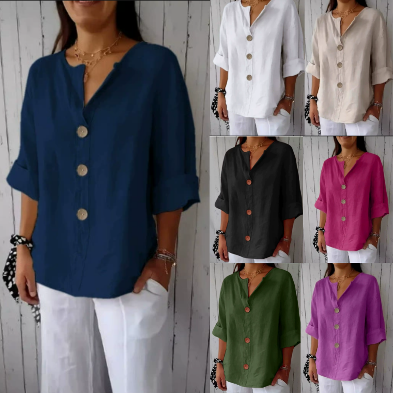 Plus Size Loose Shirt&Blouses  - Summer Clothing Office avaliação e preço
