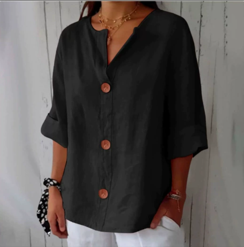 Plus Size Loose Shirt&Blouses  - Summer Clothing Office avaliação e preço