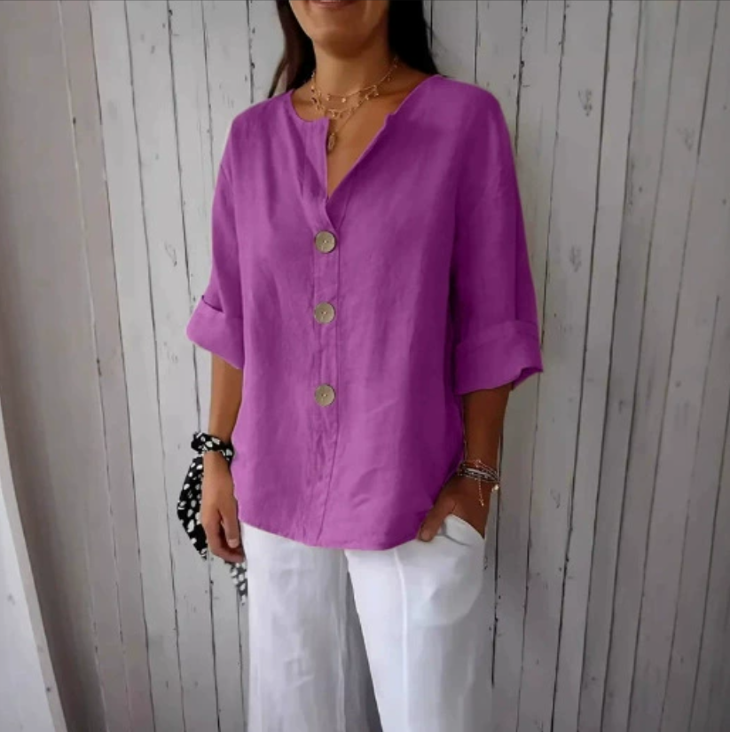Plus Size Loose Shirt&Blouses  - Summer Clothing Office avaliação e preço