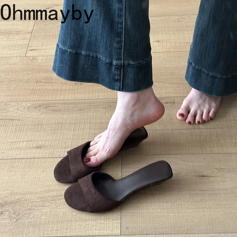 Summer Women's Open Toe Suede  - Summer Clothing Colors avaliação e preço