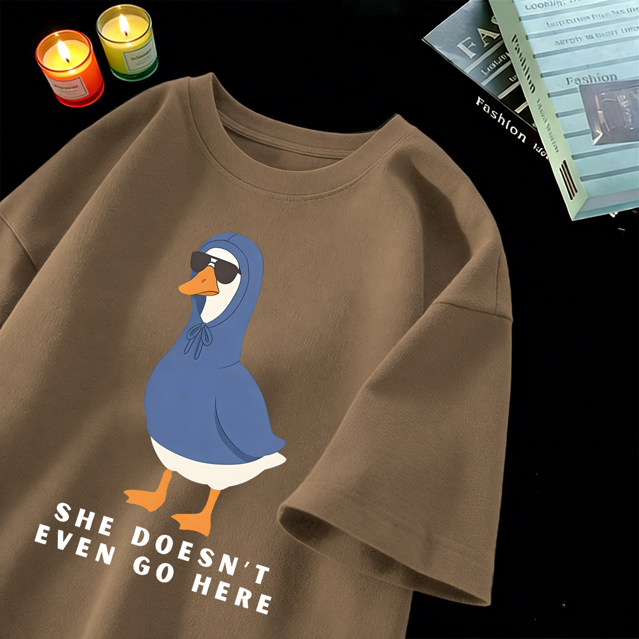 She Doesn'T Even Go Here Print - Summer Clothing Not Shein avaliação e preço