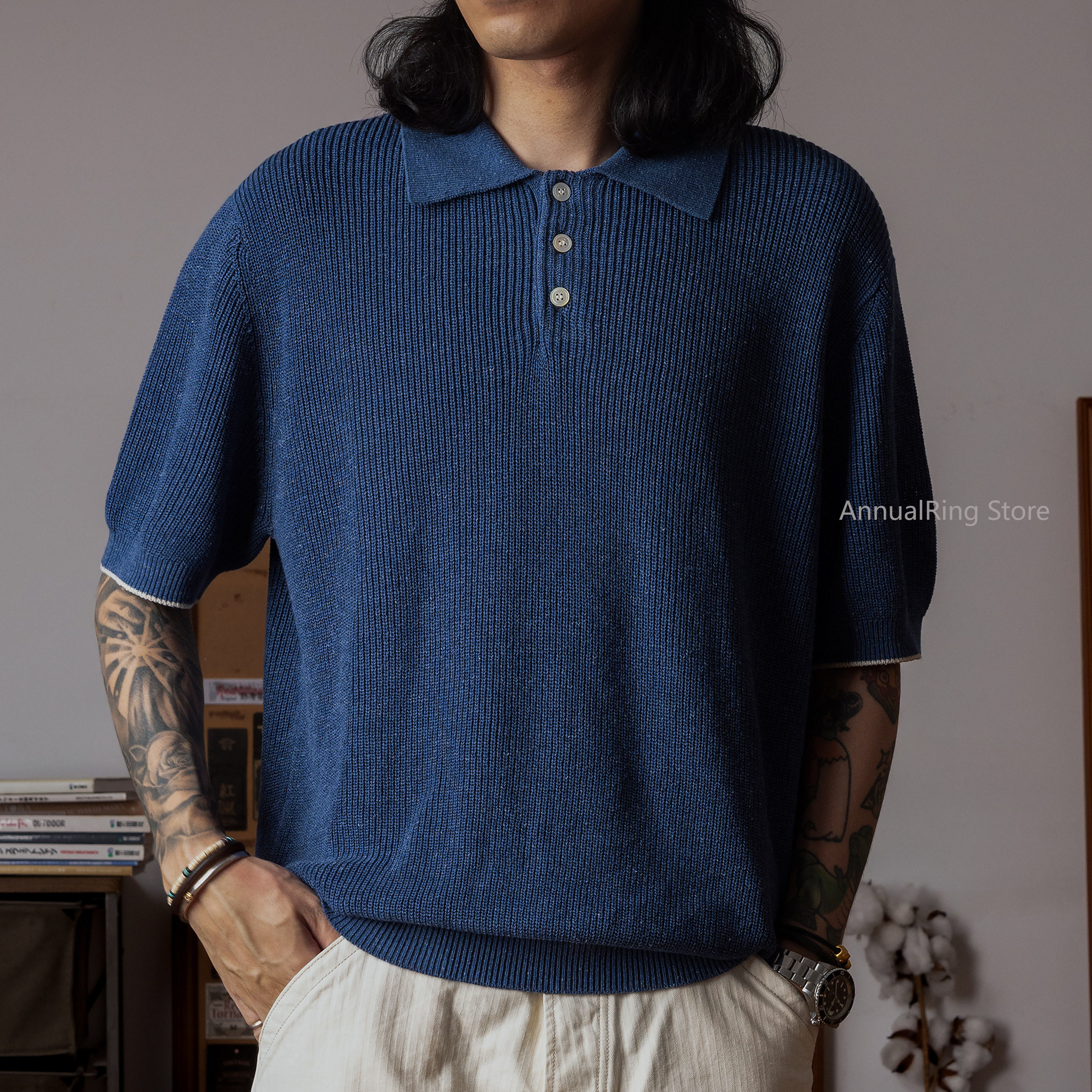 Red Tornado Men's Linen Knit P - Summer Clothing Men Linen avaliação e preço