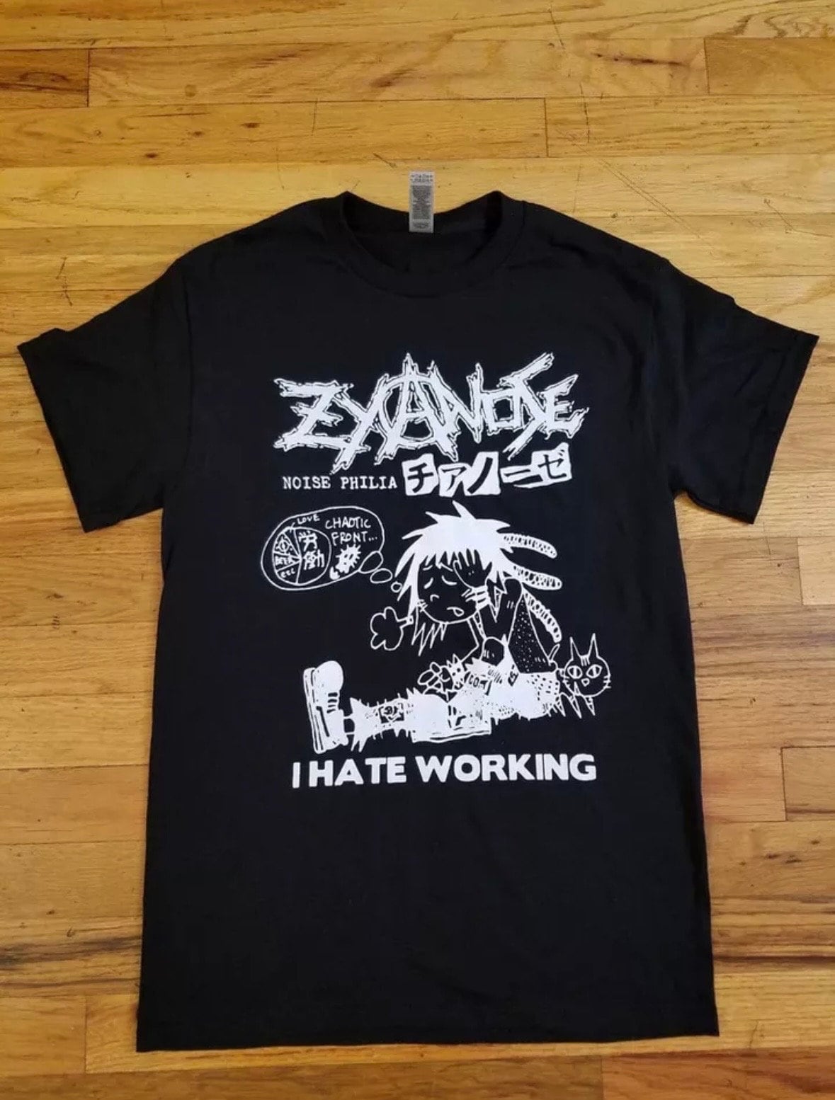 Zyanose I Hate Working T Shirt - Summer Grunge Clothing avaliação e preço
