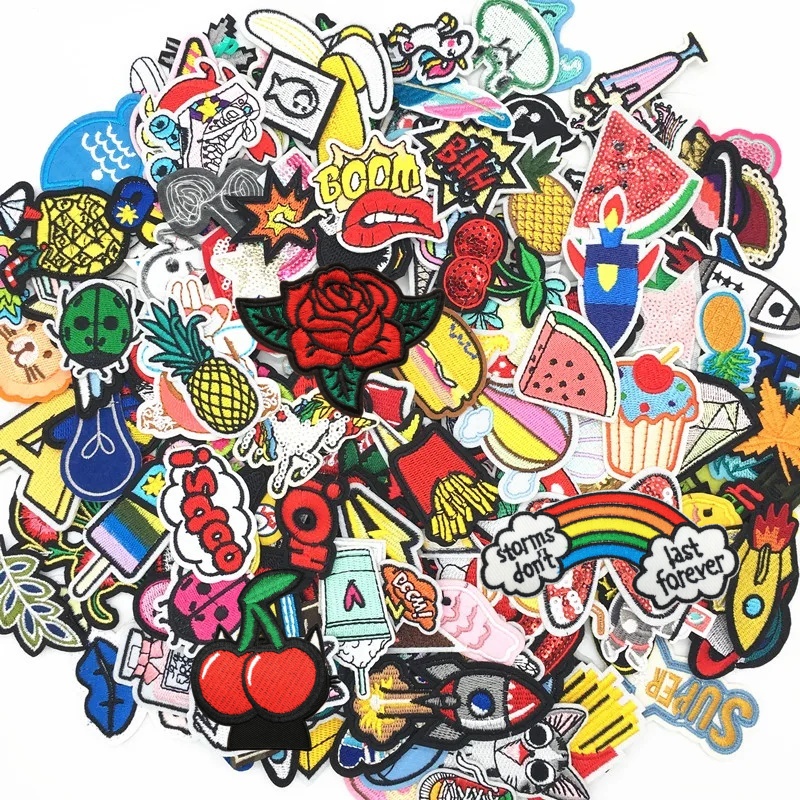 30PCS/lot Embroidery Patches M - Summer Clothing Pictures avaliação e preço