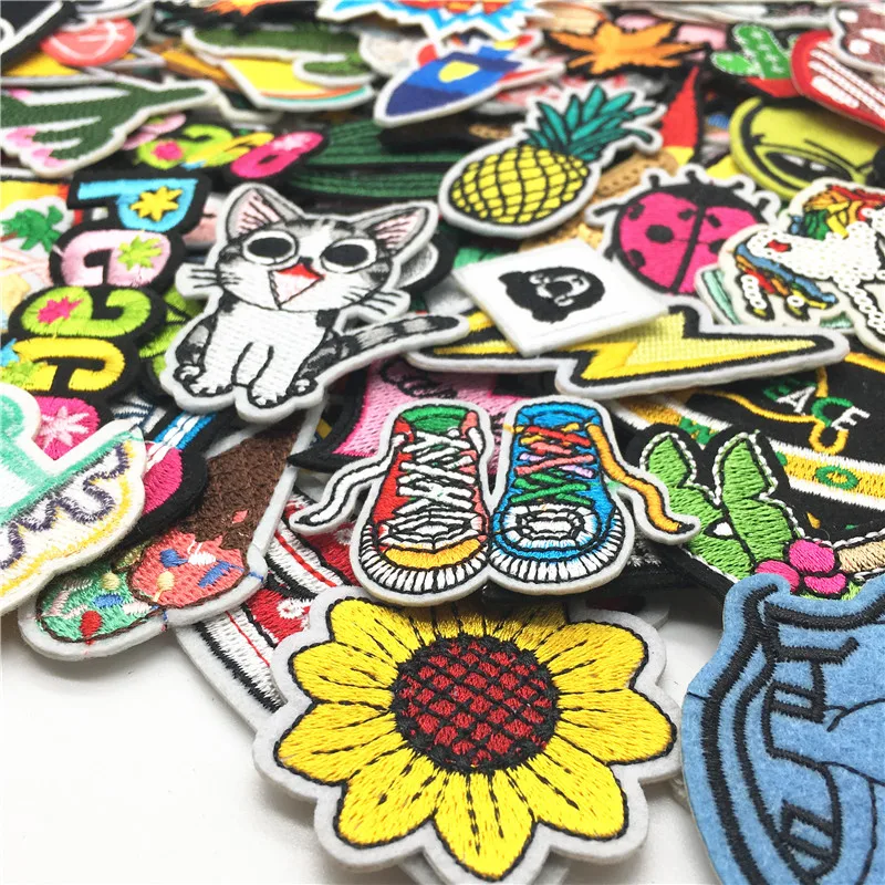 30PCS/lot Embroidery Patches M - Summer Clothing Pictures avaliação e preço