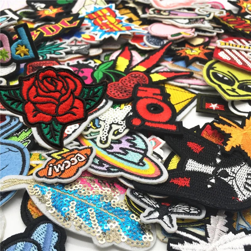 30PCS/lot Embroidery Patches M - Summer Clothing Pictures avaliação e preço