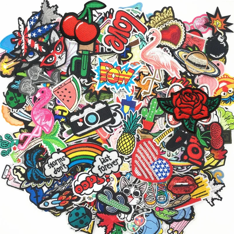 30PCS/lot Embroidery Patches M - Summer Clothing Pictures avaliação e preço