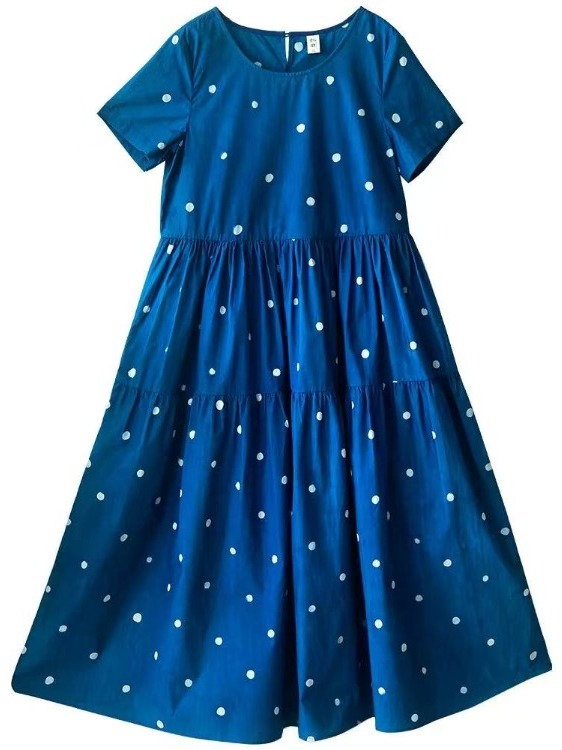 Blue Pure Cotton Floral Print  - Summer Clothing Label avaliação e preço